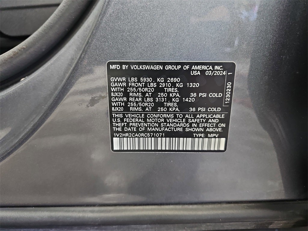 2024 Volkswagen Atlas 2.0T SE w/Technology