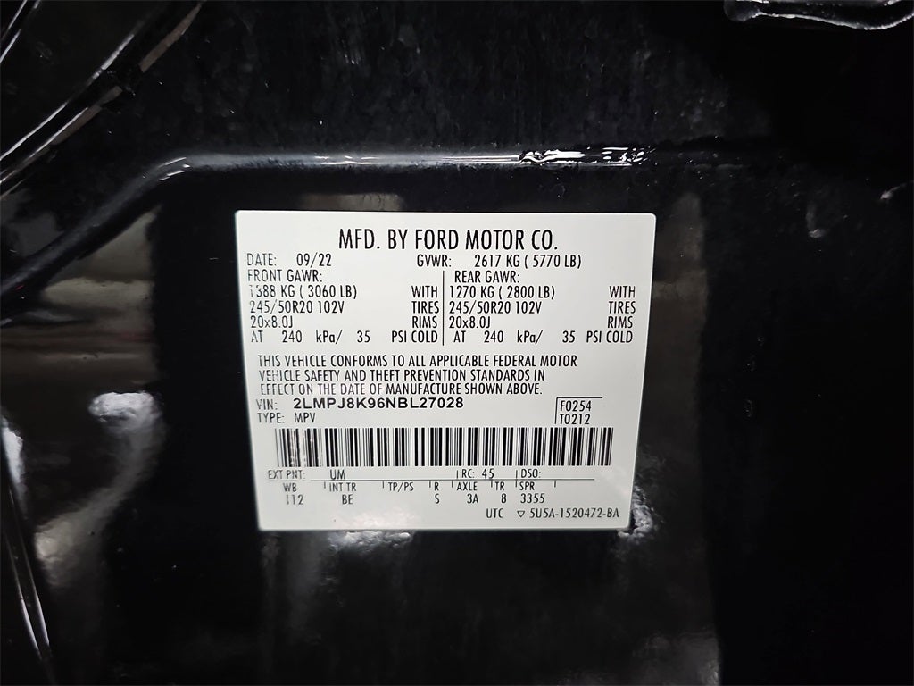 2022 Lincoln Nautilus Reserve