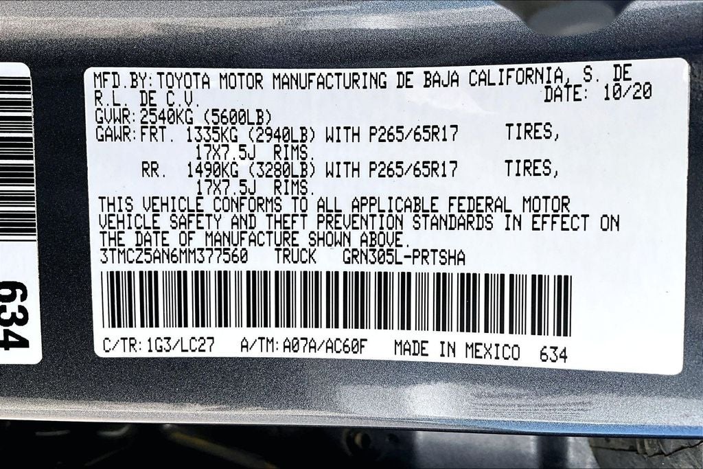 2021 Toyota Tacoma TRD Sport V6