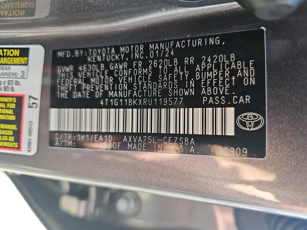 2024 Toyota Camry SE