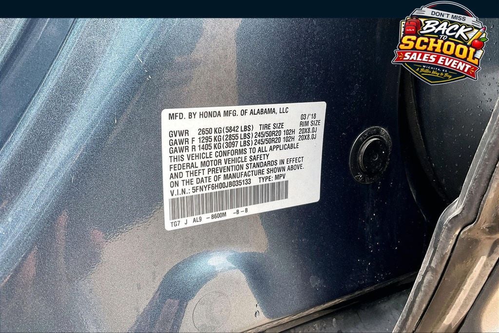 2018 Honda Pilot Elite