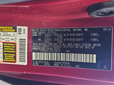 2024 Toyota Sienna LE 8 Passenger