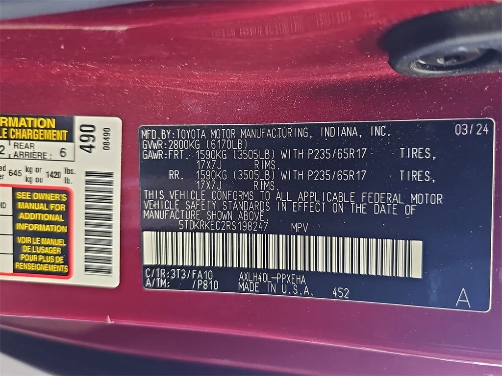 2024 Toyota Sienna LE 8 Passenger