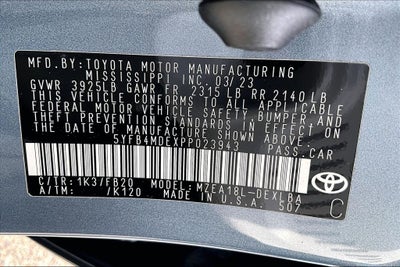 2023 Toyota Corolla LE