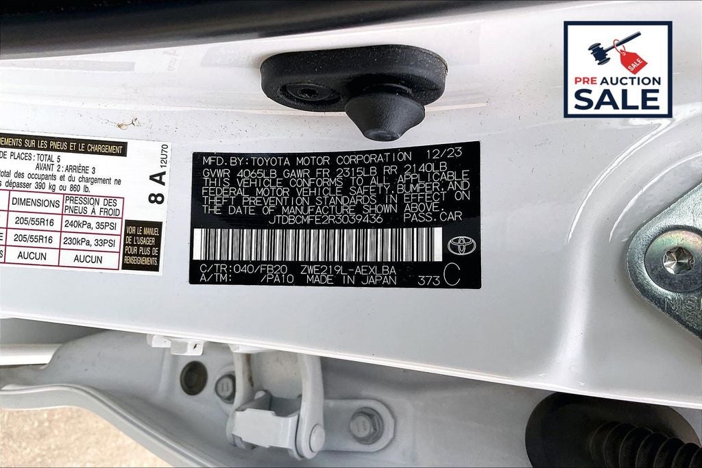 2024 Toyota Corolla Hybrid LE