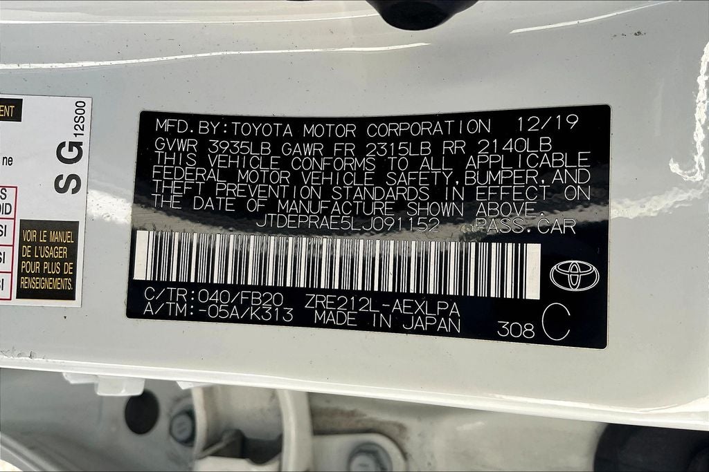 2020 Toyota Corolla LE