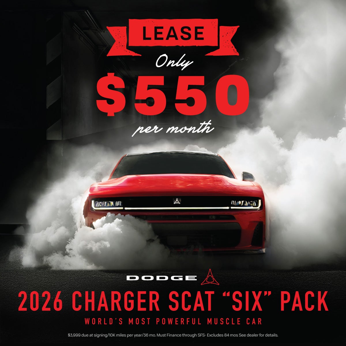 $550/month Lease Deal