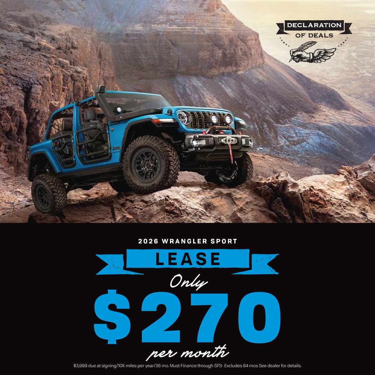 $270/month Lease Deal